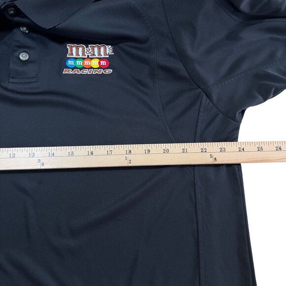 Kyle Busch M&M’s Racing Polo XL New Balance Nascar Team Shirt Black - Picture 9 of 11